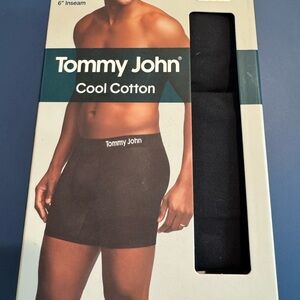 Tommy John Men's Black Cool Cotton Boxer Briefs